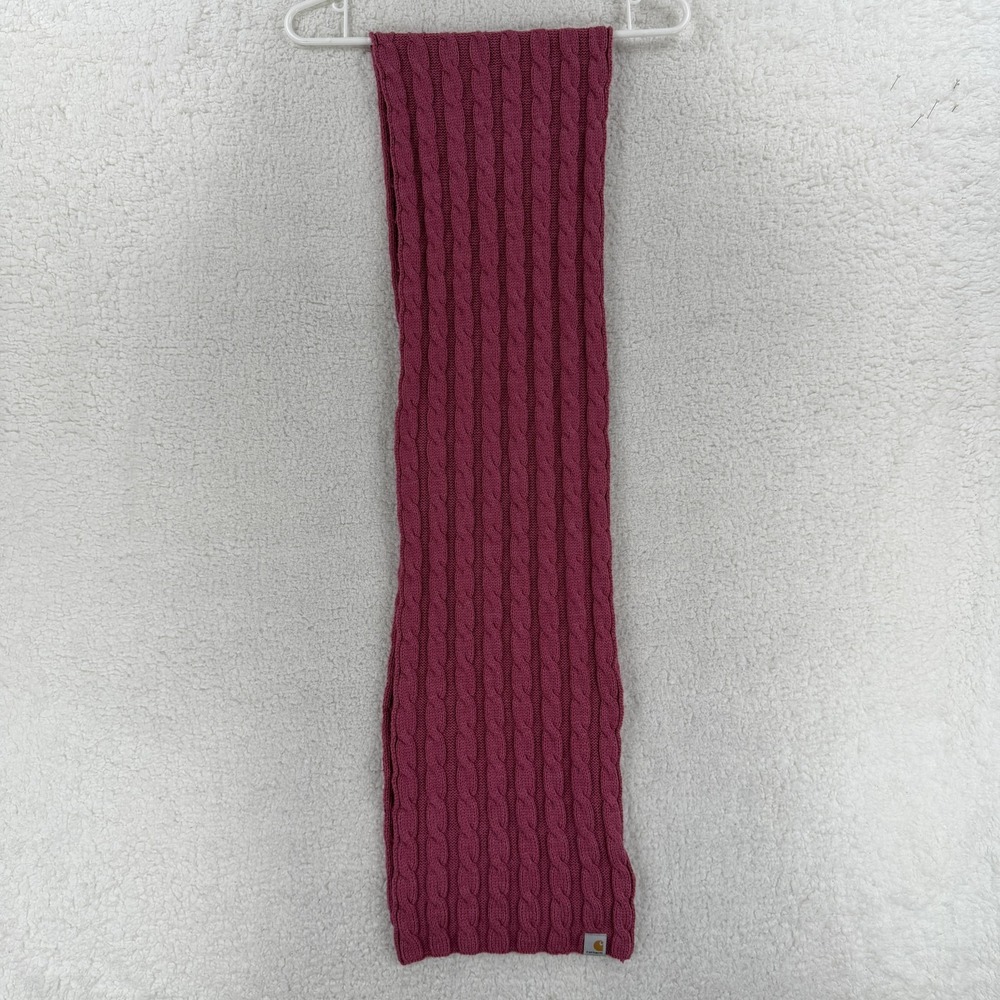 Carhartt Scarf Womens One Size Pink Cable Knit Acrylic Winter Neck Warmer